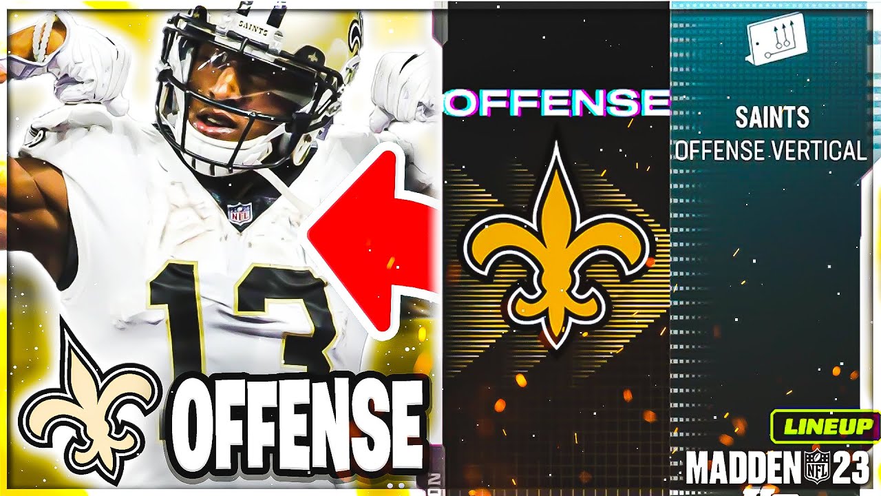 HOW TO RUN THE SAINTS OFFENSE LIKE A PRO (BEST OFFENSE IN MADDEN 23)