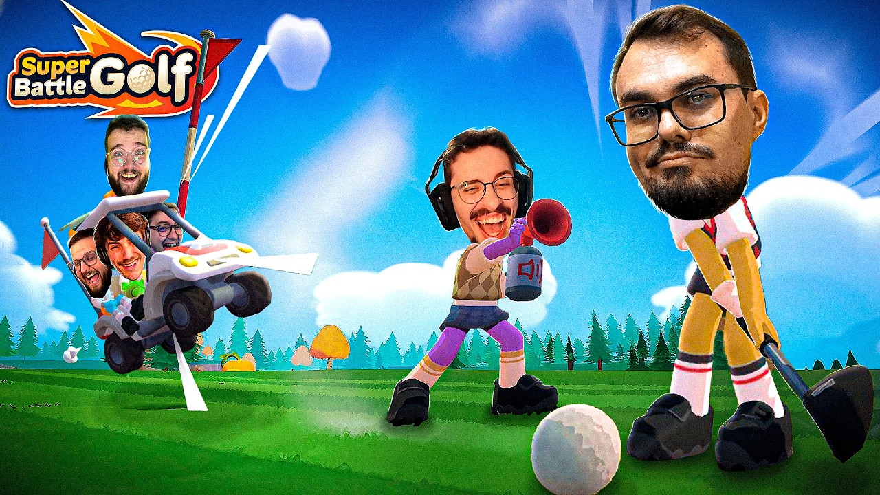UM JOGO DE GOLF CHEIO DE 