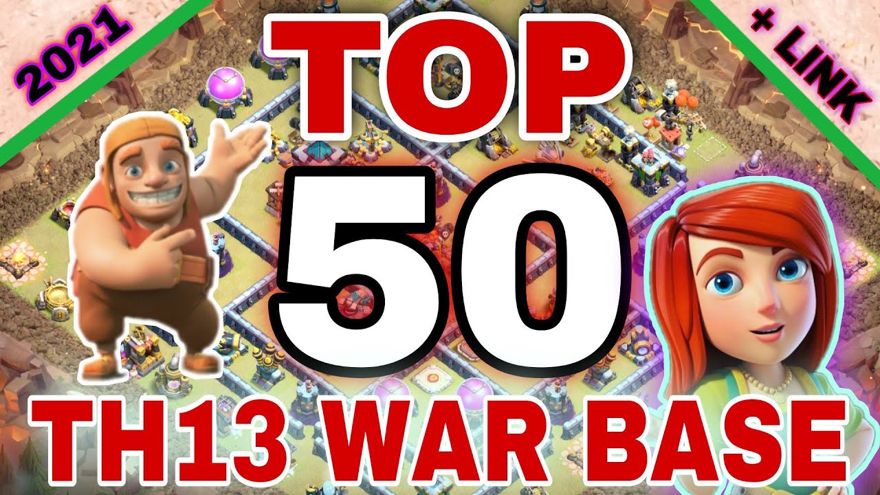 *TOP 50* Anti 2 Star TH13 War Base With Link 2021 | 2021 Top 50 Complex Th13 War Base + Link