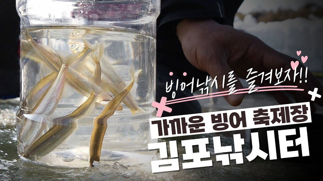 가까운 빙어낚시 축제장! 김포낚시터 빙어낚시~
