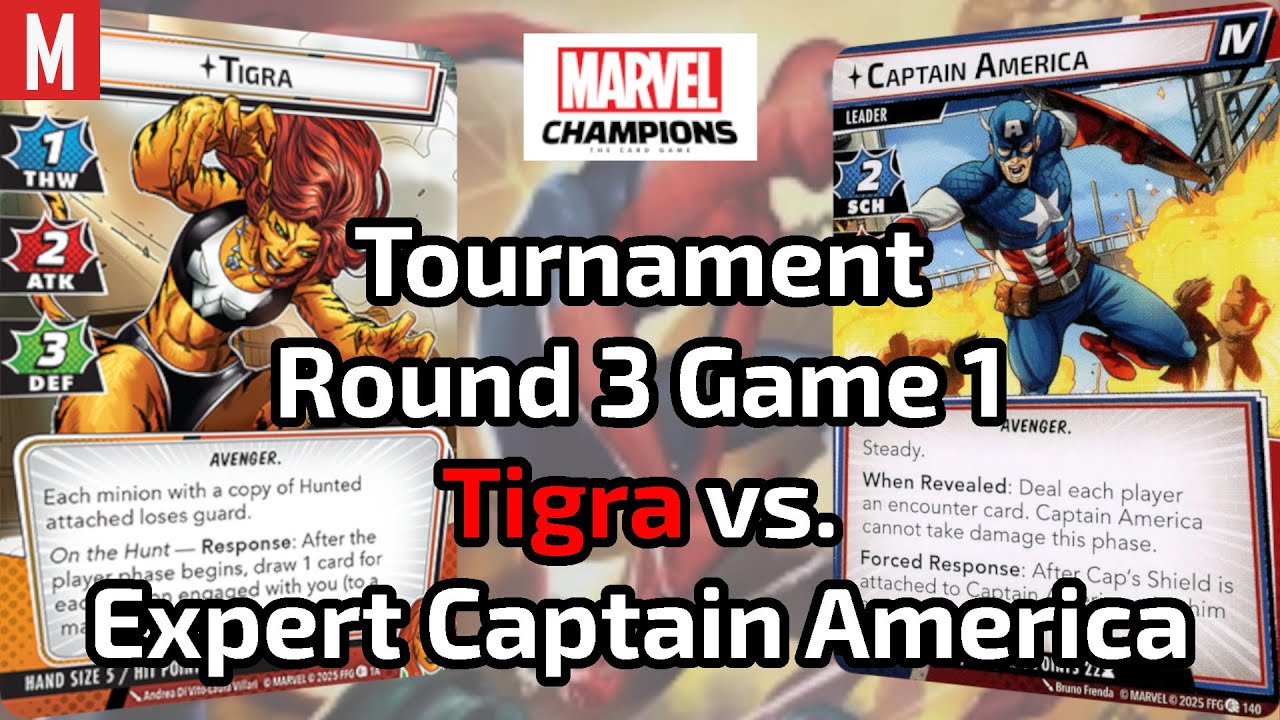 Тигра против ЭКСПЕРТА Капитана Америки #marvelchampions