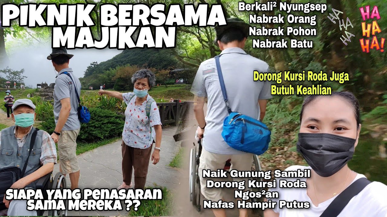PIKNIK BERSAMA MAJIKAN | AKONG DIDORONG MAJIKAN SAMPAI HAMPIR NYUNGSEP || CERITA TKW TAIWAN