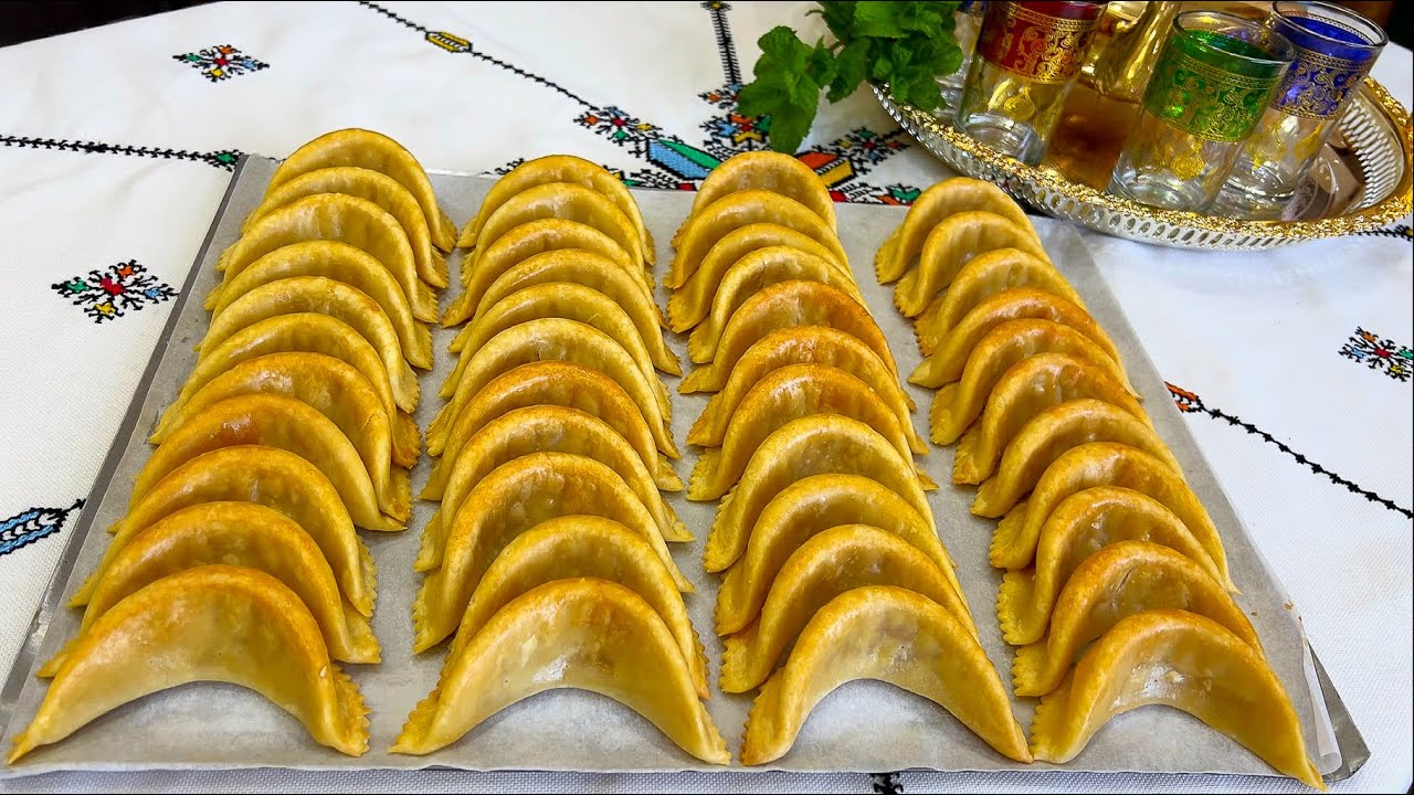 كعب الغزال الذهبي👑كيفاش طيبوه يتحمر بلا ميقصاح 🤫بكاع التفاصيل من العقدة المعلكة تال سر اللون الذهبي🤩