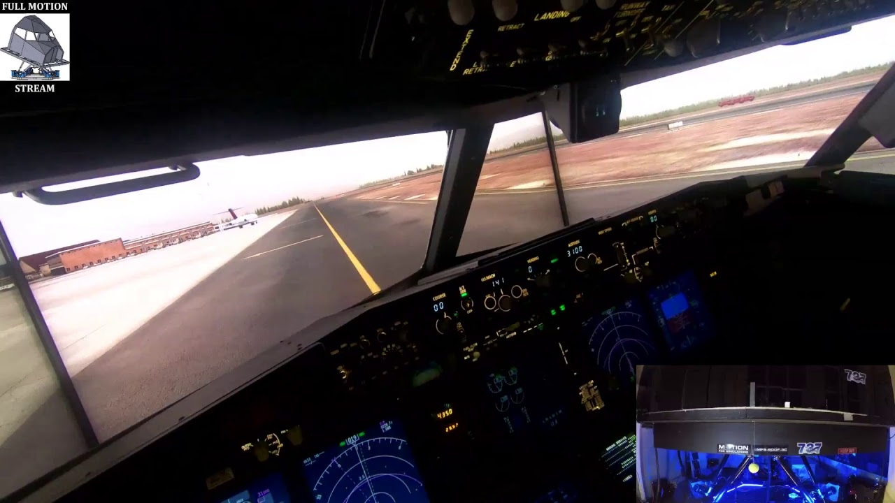 Full Visuals MDW-MSP (6 DoF Full Motion 738 sim)