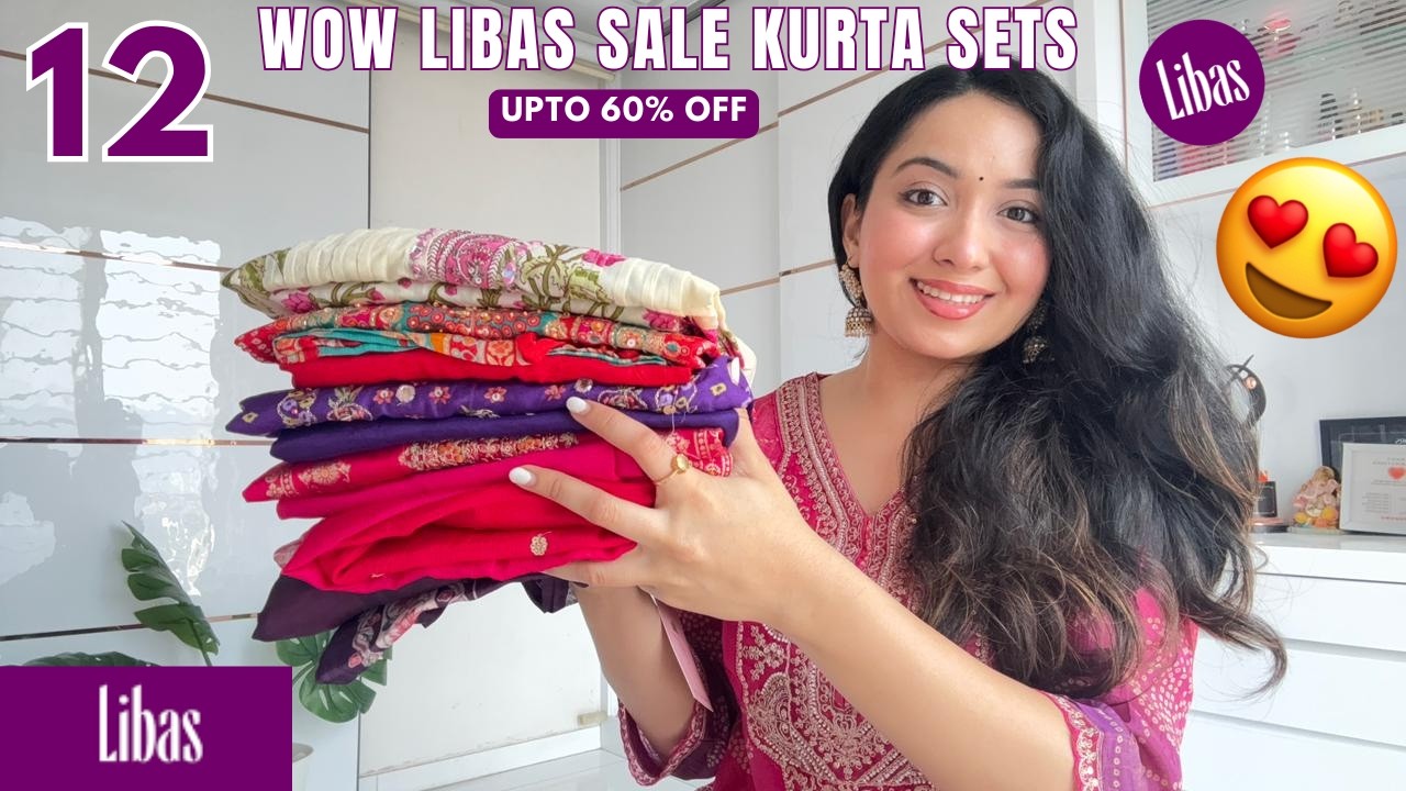 12 WOW Libas Kurta set Try On Haul 😍💖 | Sale Upto 60% OFF 💕| Isha Vinod Jain