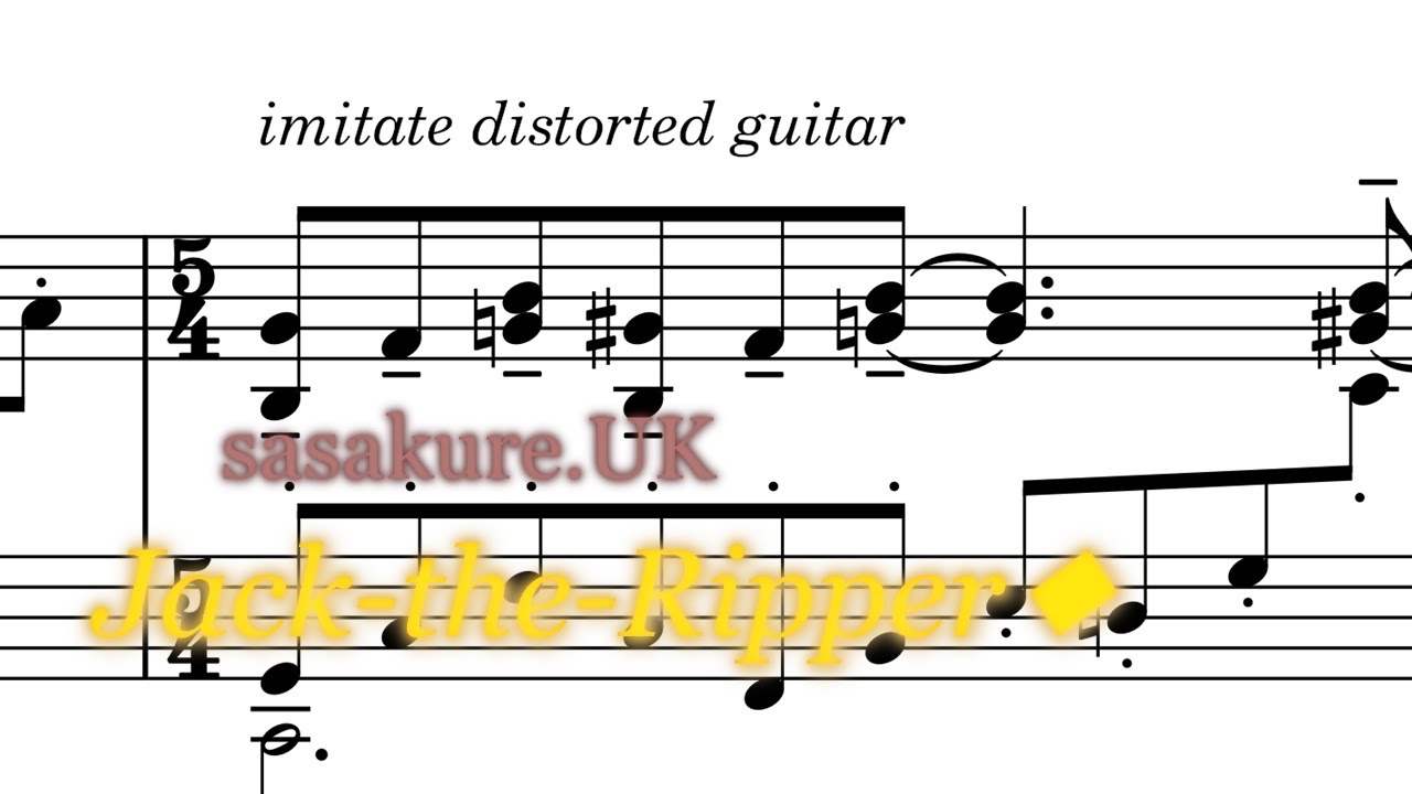 sasakure.UK - Jack-the-Ripper◆ [Piano Arrangement]