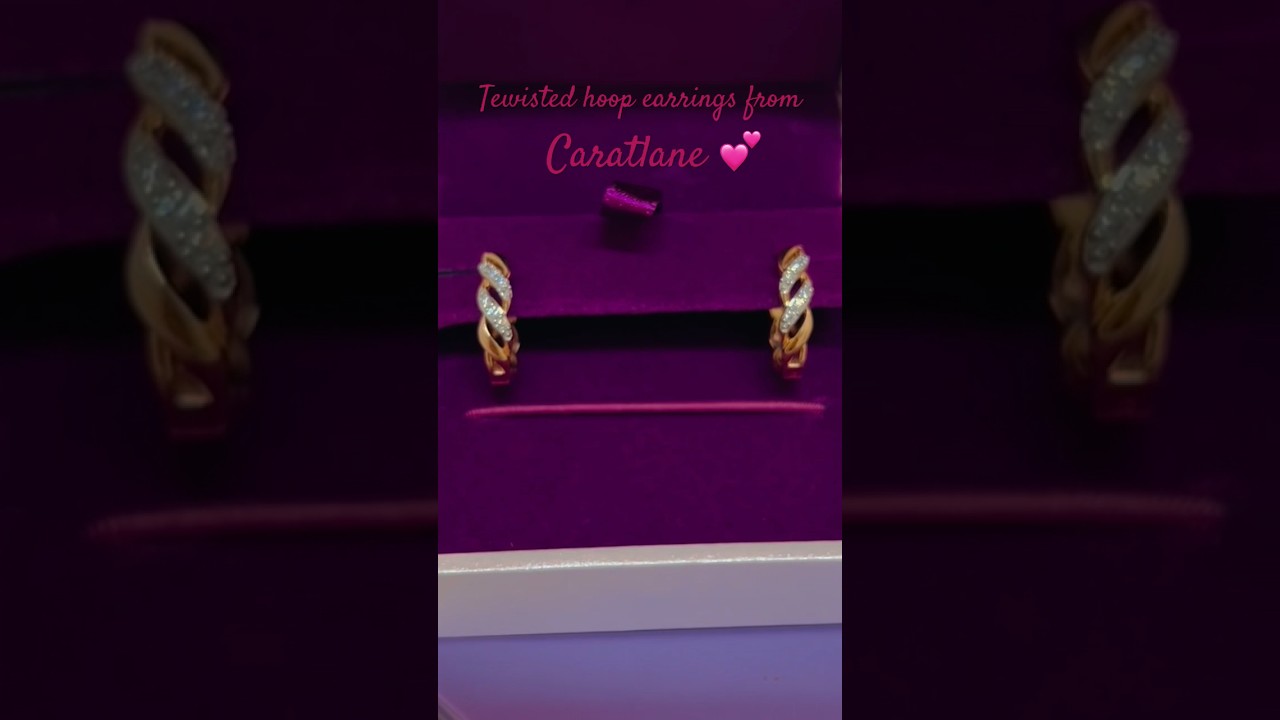 Got these beautiful earrings from @caratlane #caratlane #earrings  #gold #diamond #dailyvlog #love
