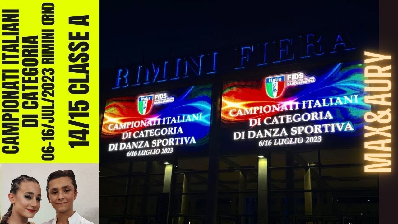 Campionati Italiani Categoria - 14 15 Classe A - Danza Latino-Americana