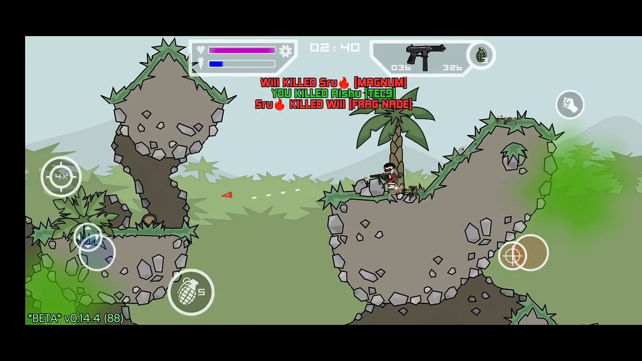 Mini Militia Gameplay 82 (WizKnight) Outpost