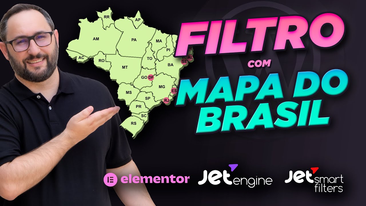 Filtro de Pesquisa Visual usando o Mapa de Estados do Brasil com JetEngine e Elementor
