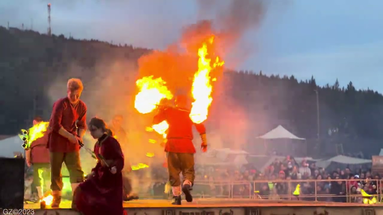 Огненное шоу | огни асгарта |  fire show | мончегорск | HDR | vikingfest | #мончегорск  #викингфест