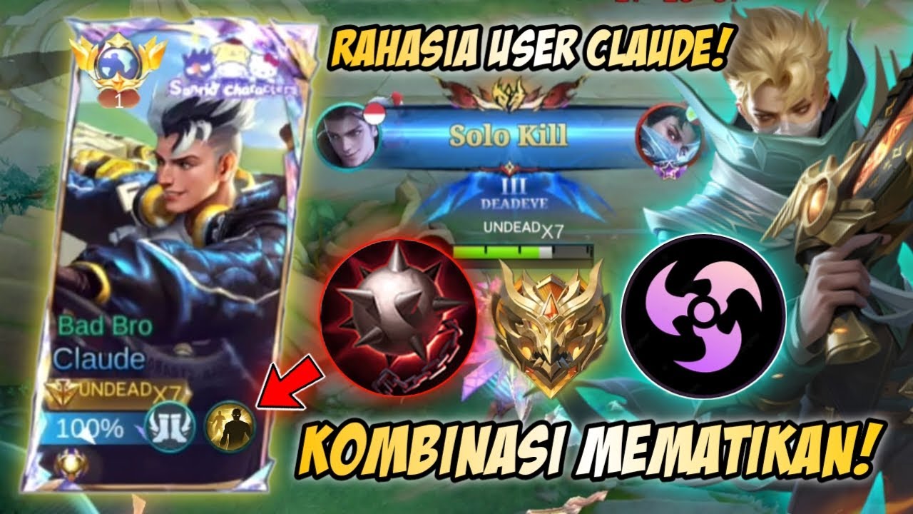 UDAH GW COBAIN SEMUA BUILD CLAUDE! INI YANG PALING BAGUS DIMETA SEKARANG! (UNTUK PLAYER SOLO) | MLBB