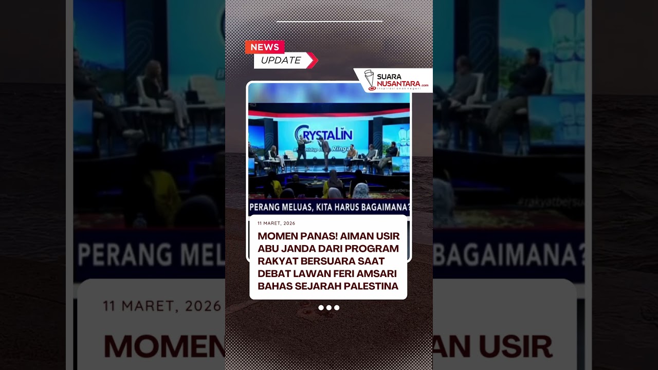 Studio Memanas! Aiman Witjaksono Usir Abu Janda dari Program Rakyat Bersuara Saat Debat