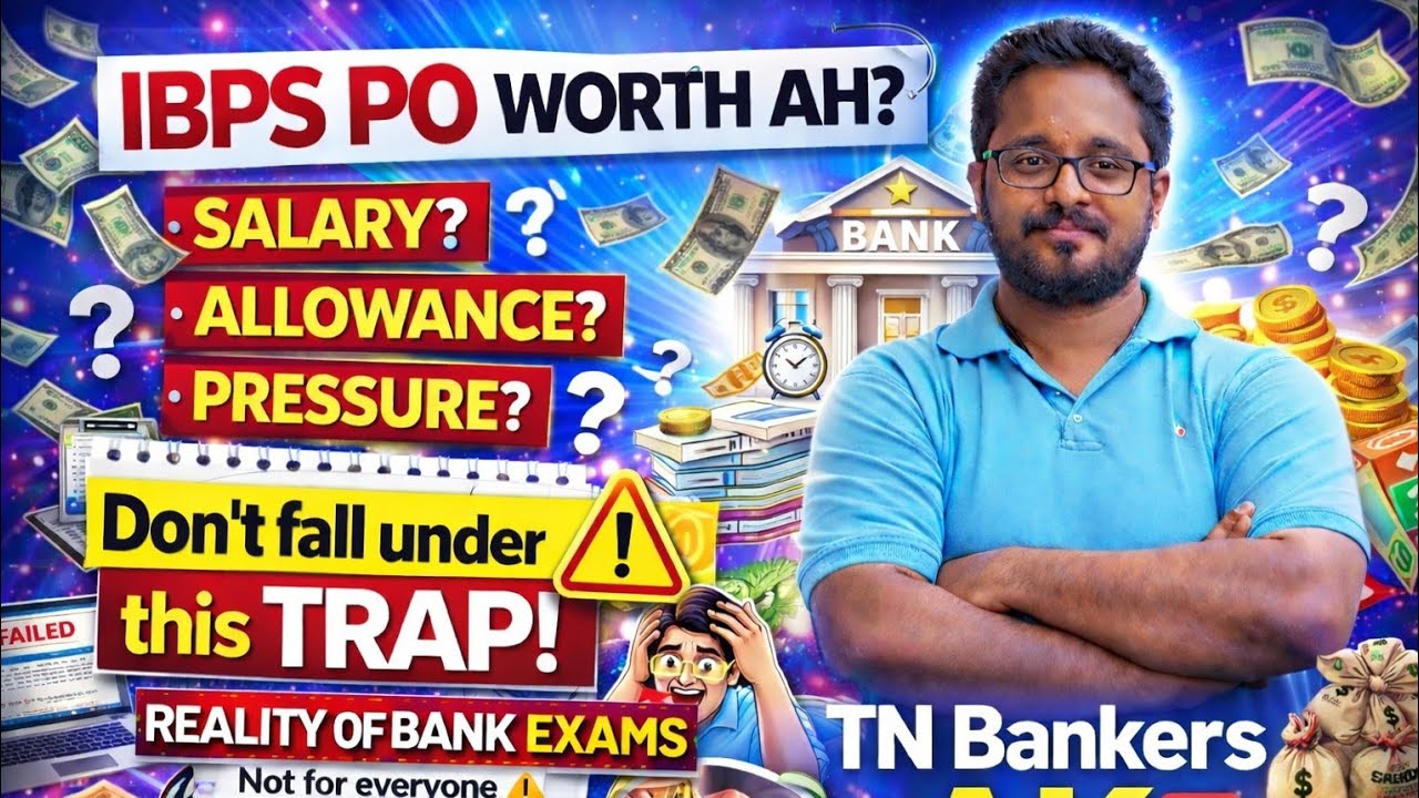 Reality of Bank Exams | IBPS PO Worth Ah?💰 Salary | Allowance | Pressure – Don’t Fall for This Trap!
