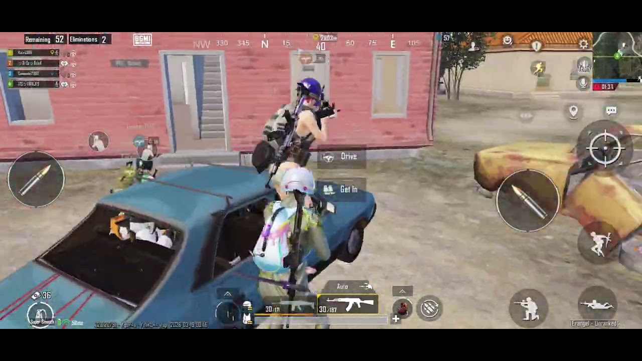 Play erangel with random girl teammates 