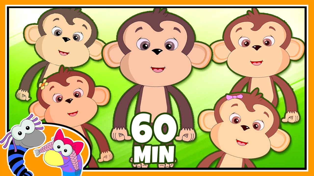 Five Little Monkeys Jumping On The Bed | The Naughty Monkeys | Nursery Rhymes | Silly Sox