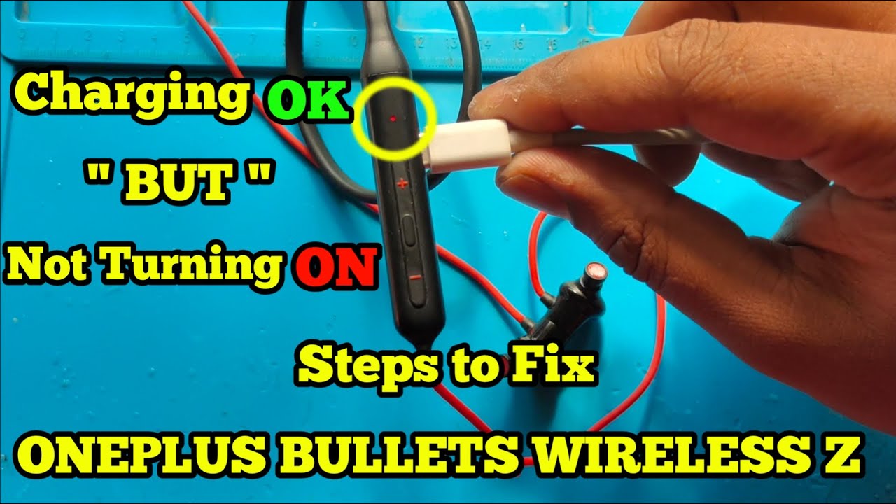 Charging Ok But Not Turn On || OnePlus bullets wireless Z Bass Edition || Reverb Red