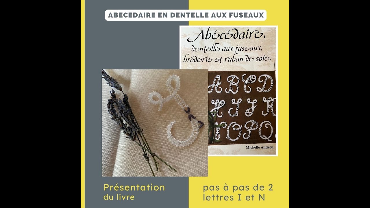 ABCEDAIRE DENTELLE AUX FUSEAUX :Tutoriel d'une lettre pas à pas