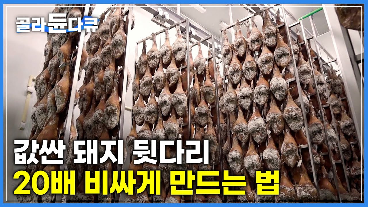 저렴한 돼지 뒷다리를 최고급 안주로 탈바꿈 시키는 법|전 과정이 수작업으로 이뤄지는 정성의 결과물|하몬과 소시지 가공 공장|극한직업|#골라듄다큐