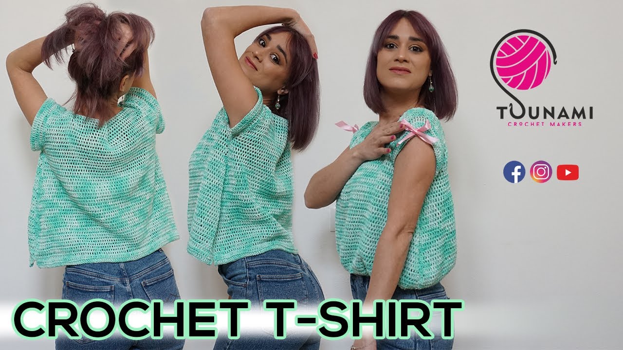 TUTORIAL FACILE MAGLIETTA UNCINETTO || CROCHET T-SHIRT || CROCHET TOP