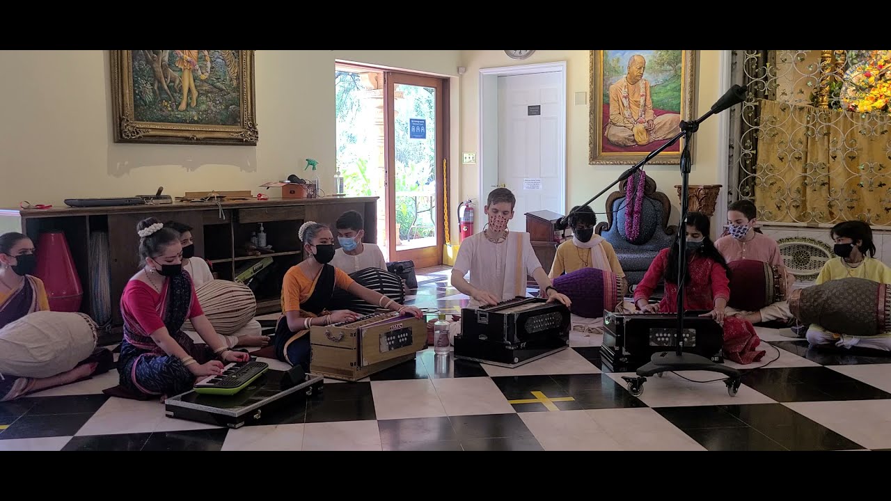 Harmonium, Mridanga & Singing Presentation By Alachua Children | USA | Rag Bilaval & Yaman