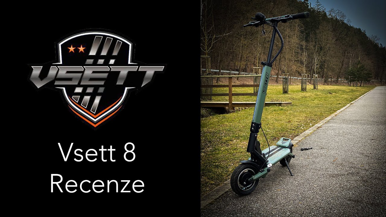 Vsett 8 - recenze nejpohodlnější městské koloběžky