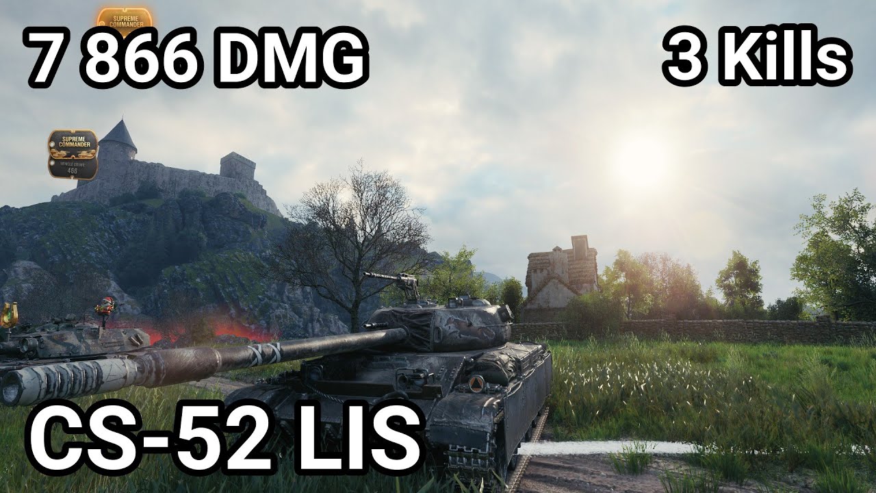 CS-52 LIS - 7 866 damage / 3 kill / 720 blocked / 1 157 assist