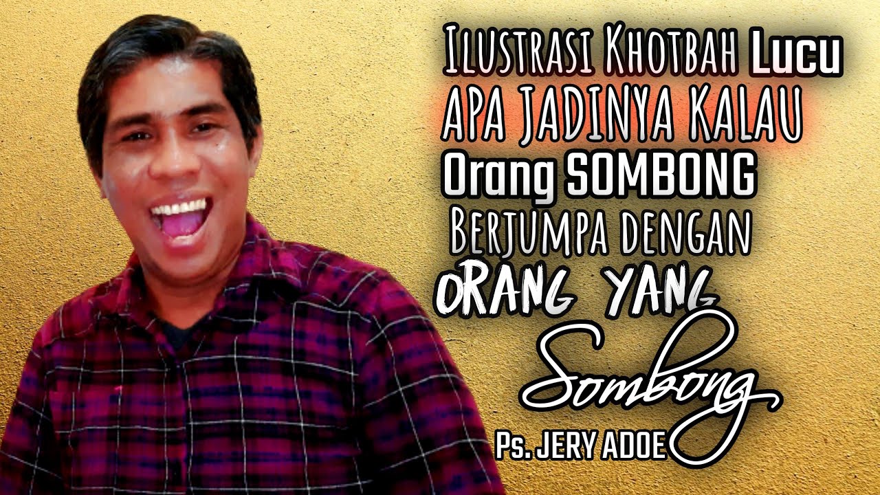 khotbah Lucu Pendeta Jery Adoe 