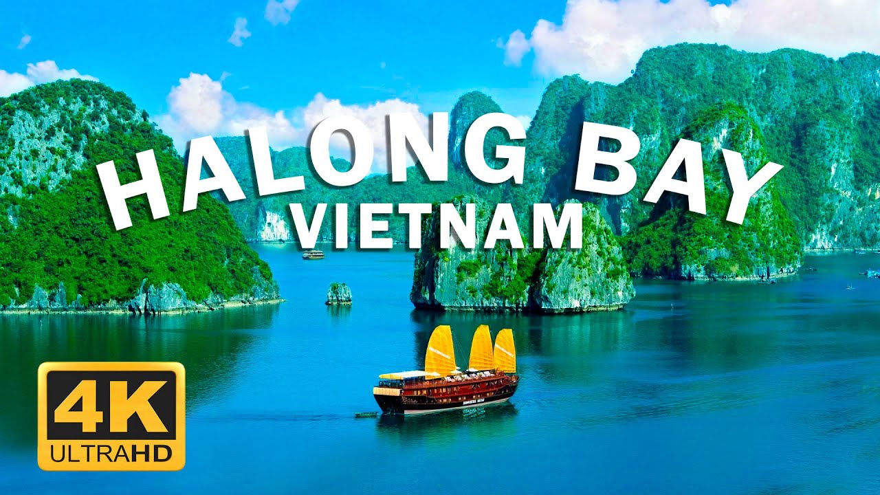 Ha Long Bay (Vietnam) Flying Tour 4K - A work of art of nature