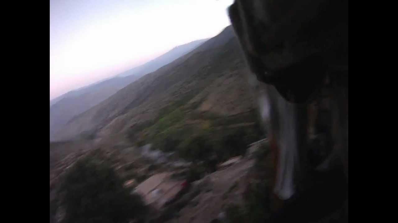 Apache firing Hell Fire missile In Afghanistan 2010