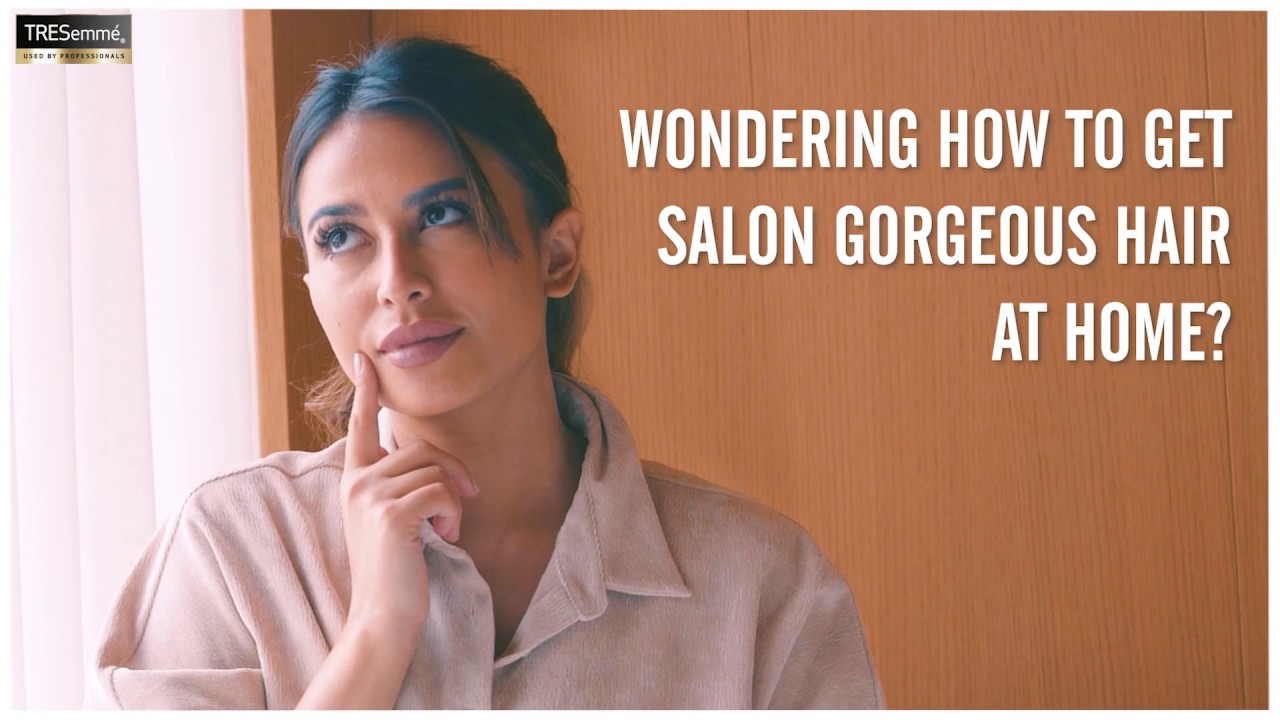 Follow the #TRESemm&eacute; expert recommended steps to power your presence from home
