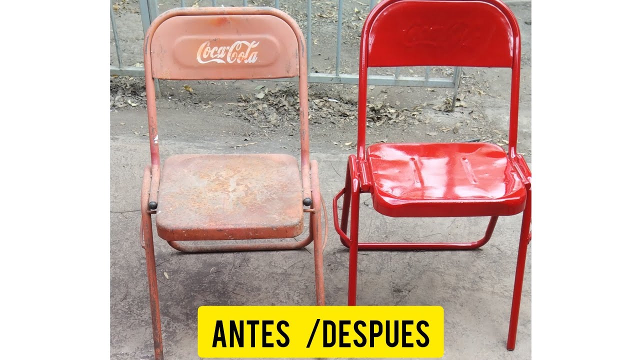 como pintar  silla de fierro oxidada#herreria