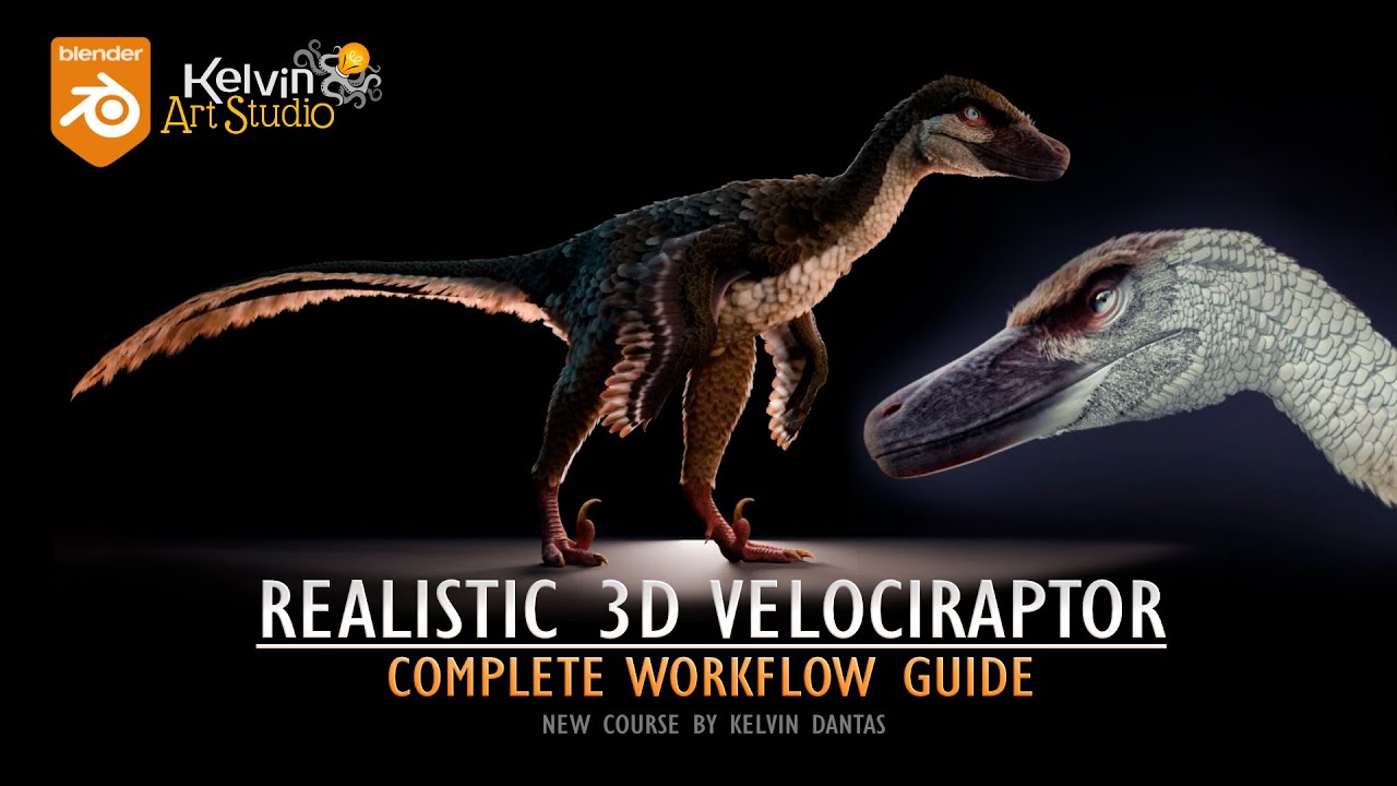 Realistic 3D Velociraptor: Complete Workflow Guide (course overview) 2026