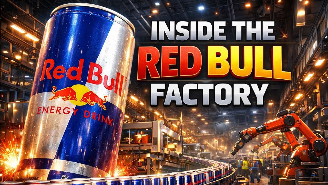 Inside the Red Bull Factory — Full Manufacturing Process#FactoryTour#EnergyDrink