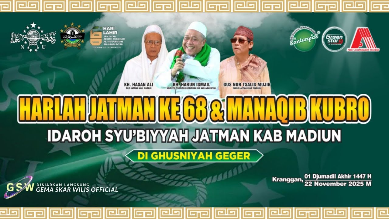 HARLAH JATMAN KE 68 & MANAQIB KUBRO | IDAROH SYU'BIYYAH JATMAN KAB.MADIUN