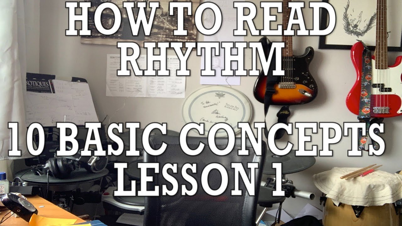Peter Mitchell Drums- How to read Rhythm- 10 Basic Concepts- Lesson 1