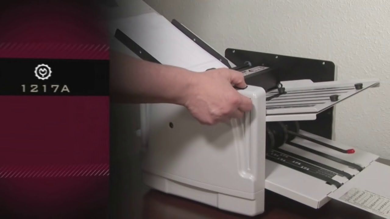 Martin Yale 1217A Automatic Paper Folding Machine Demo