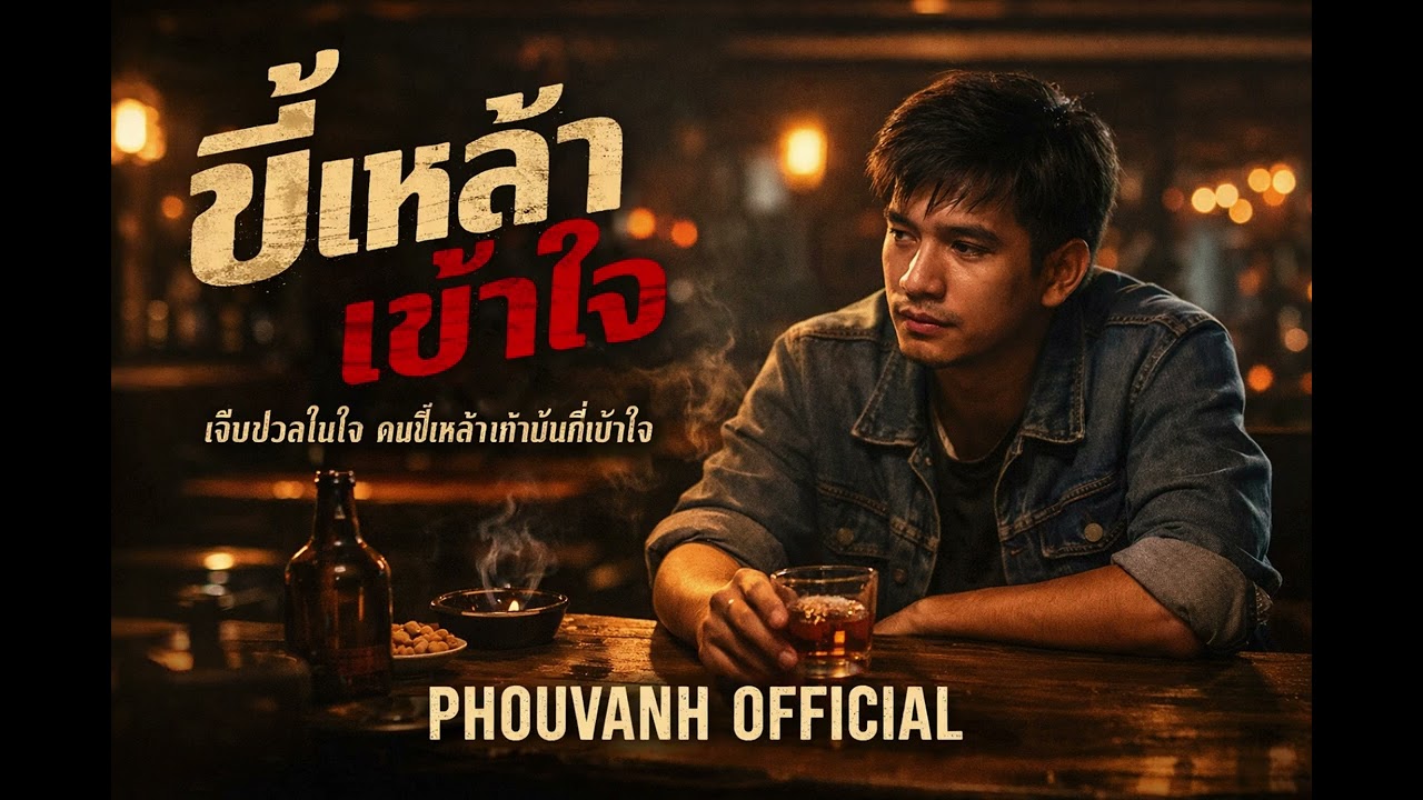 ขี้เหล้าเข้าใจ—PHOUVANH OFFICIAL (official audio)#music #เพลงใหม่ 