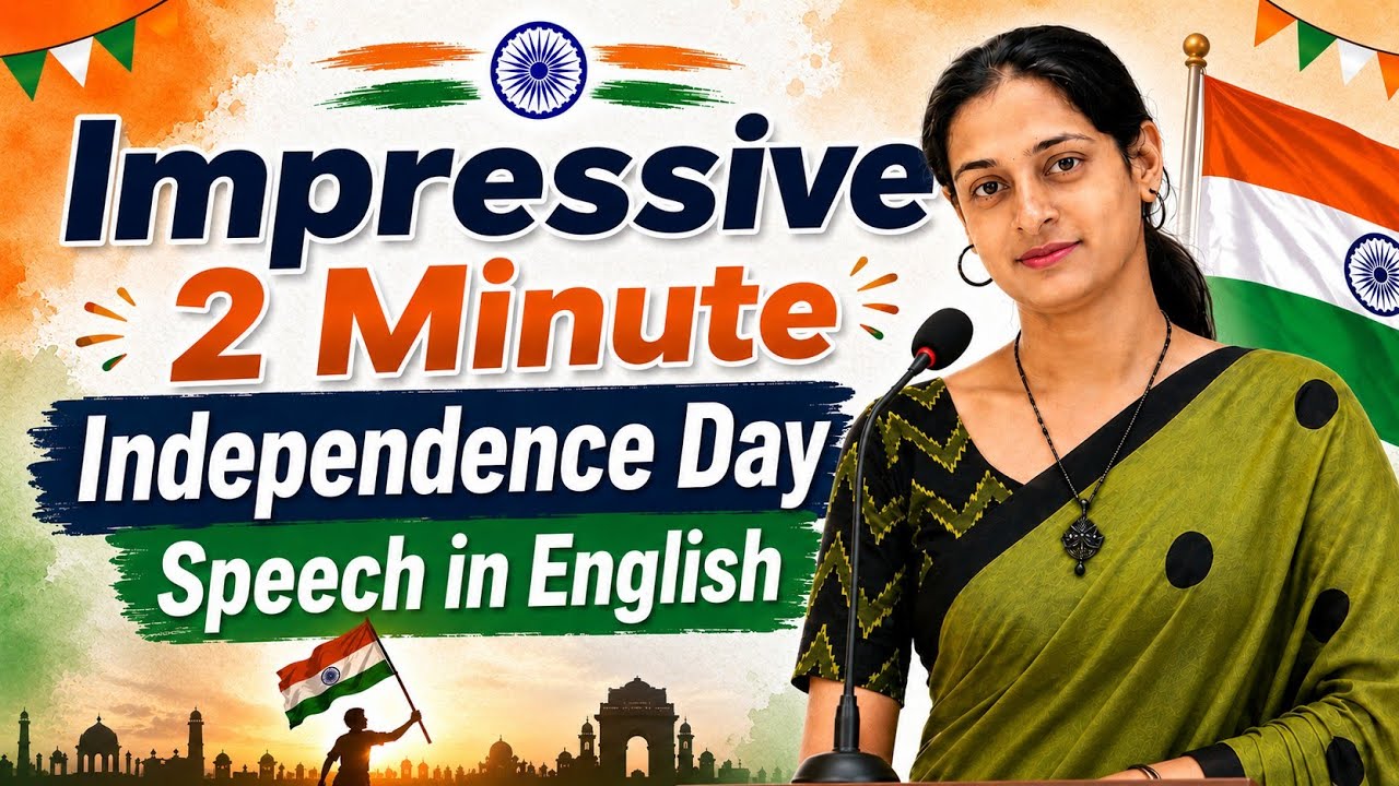 Best Independence Day (2026) full speech in English for Students | English Speech on 15 August