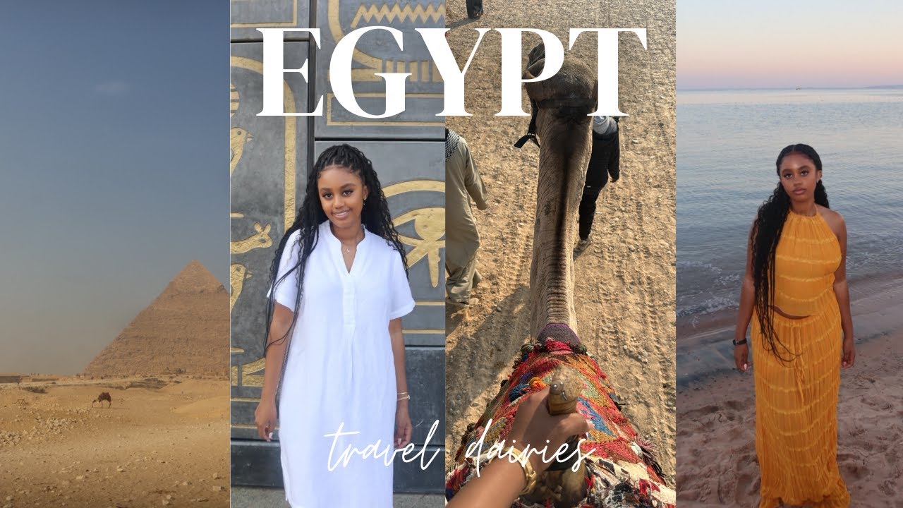 Egypt Travel Vlog | visiting the pyramids, beach resort, museums + a glimpse of qatar