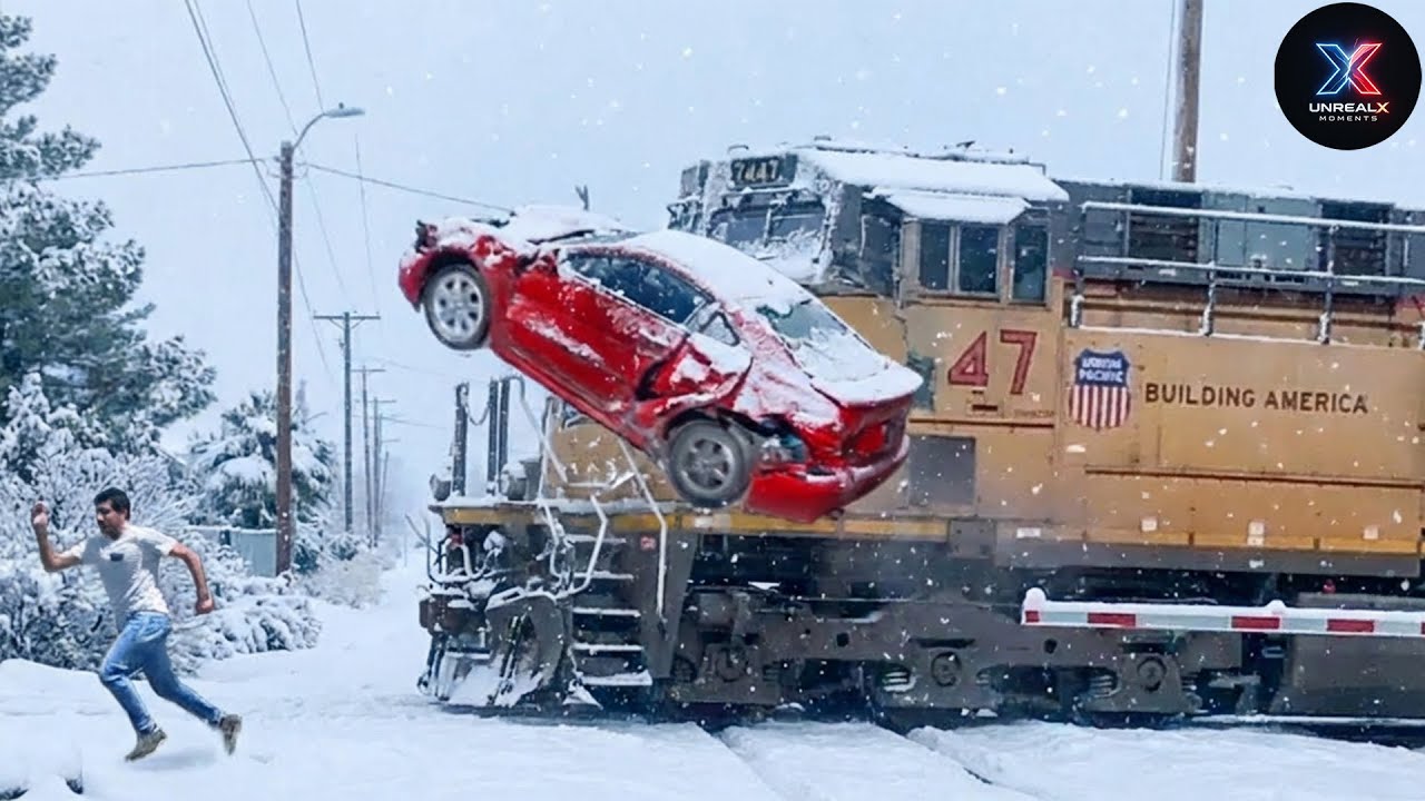 Unbelievable Train Crashes and Strange Moments Caught on Camera!