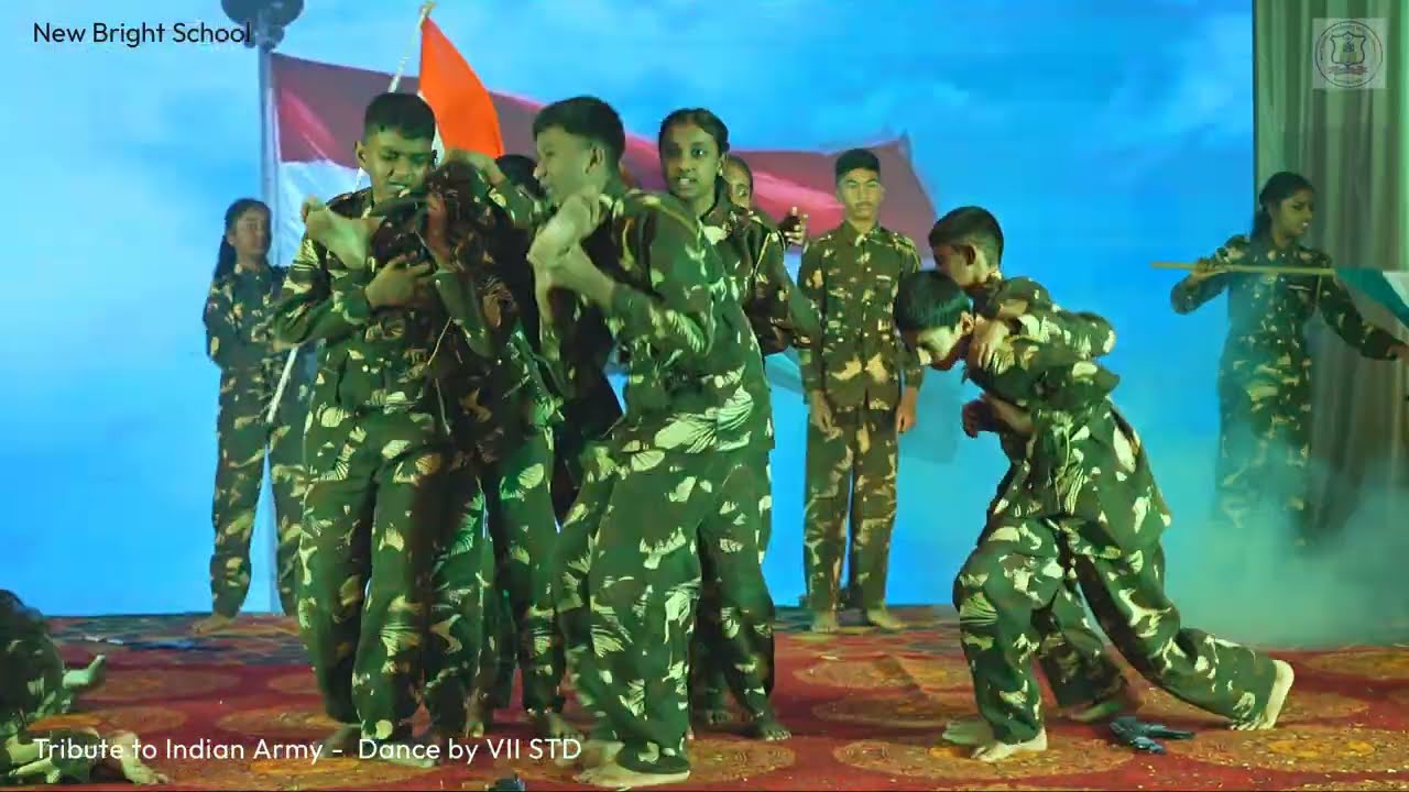 Annual Day -022- VII STD   Tribute to Indian Army