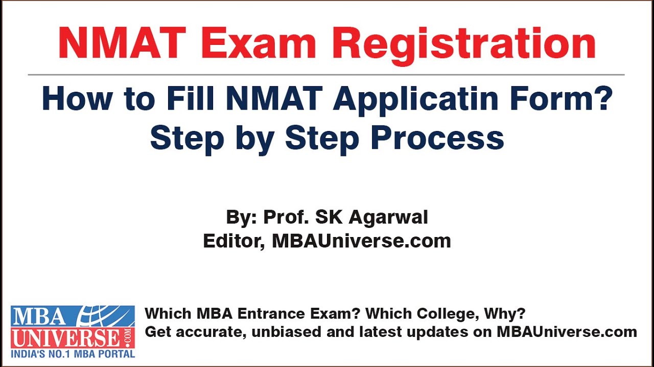 NMAT Exam Registration: How to Apply Online - Step by Step