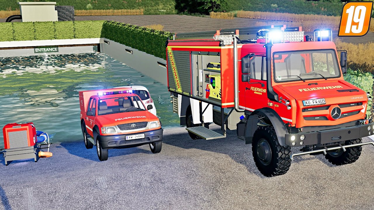 Hochwasser in Tiefgarage: Unwetter Einsatz für die Freiwillige Feuerwehr | LS19 Feuerwehr