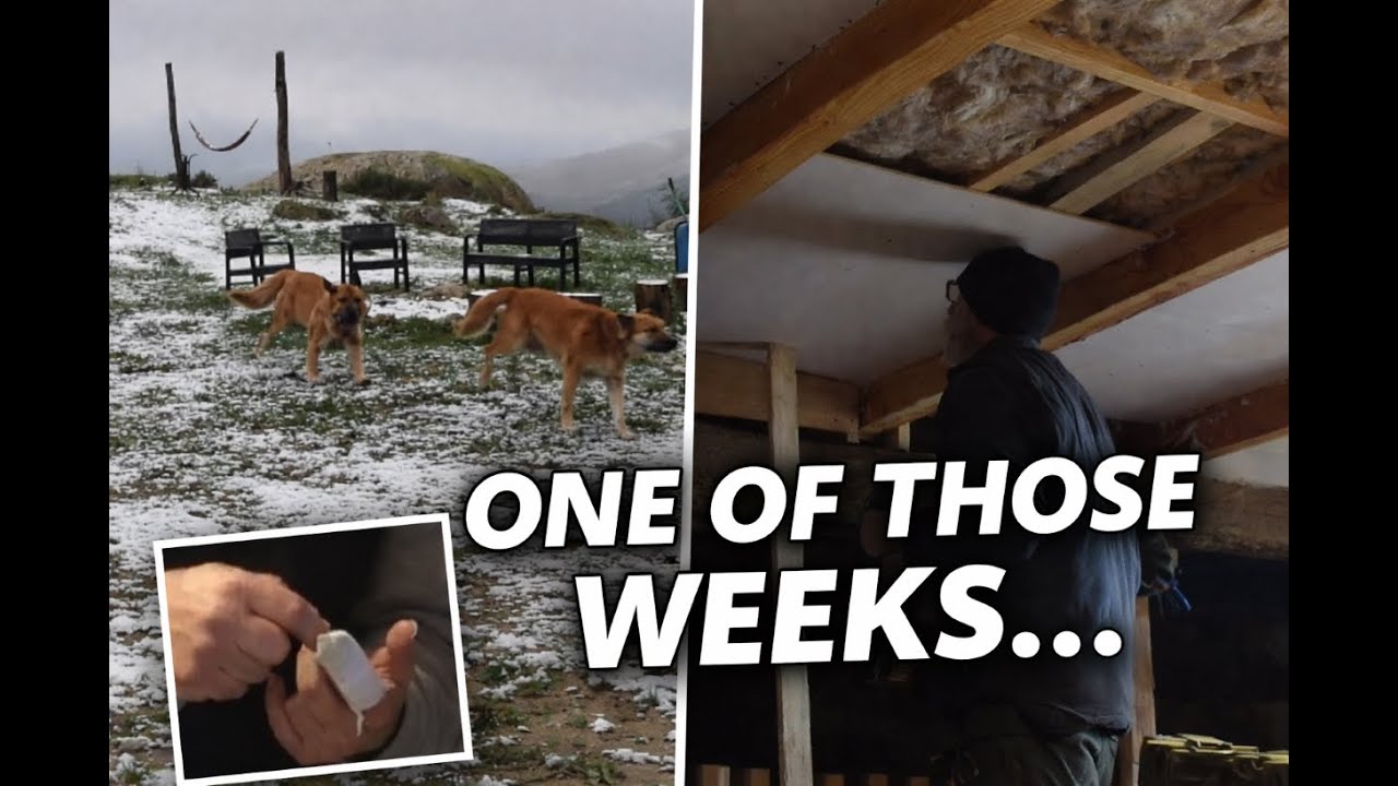 Injury recovery, Snow & a Flooded Basement - A Tough Week Renovating Our Old Farmhouse Ep.75