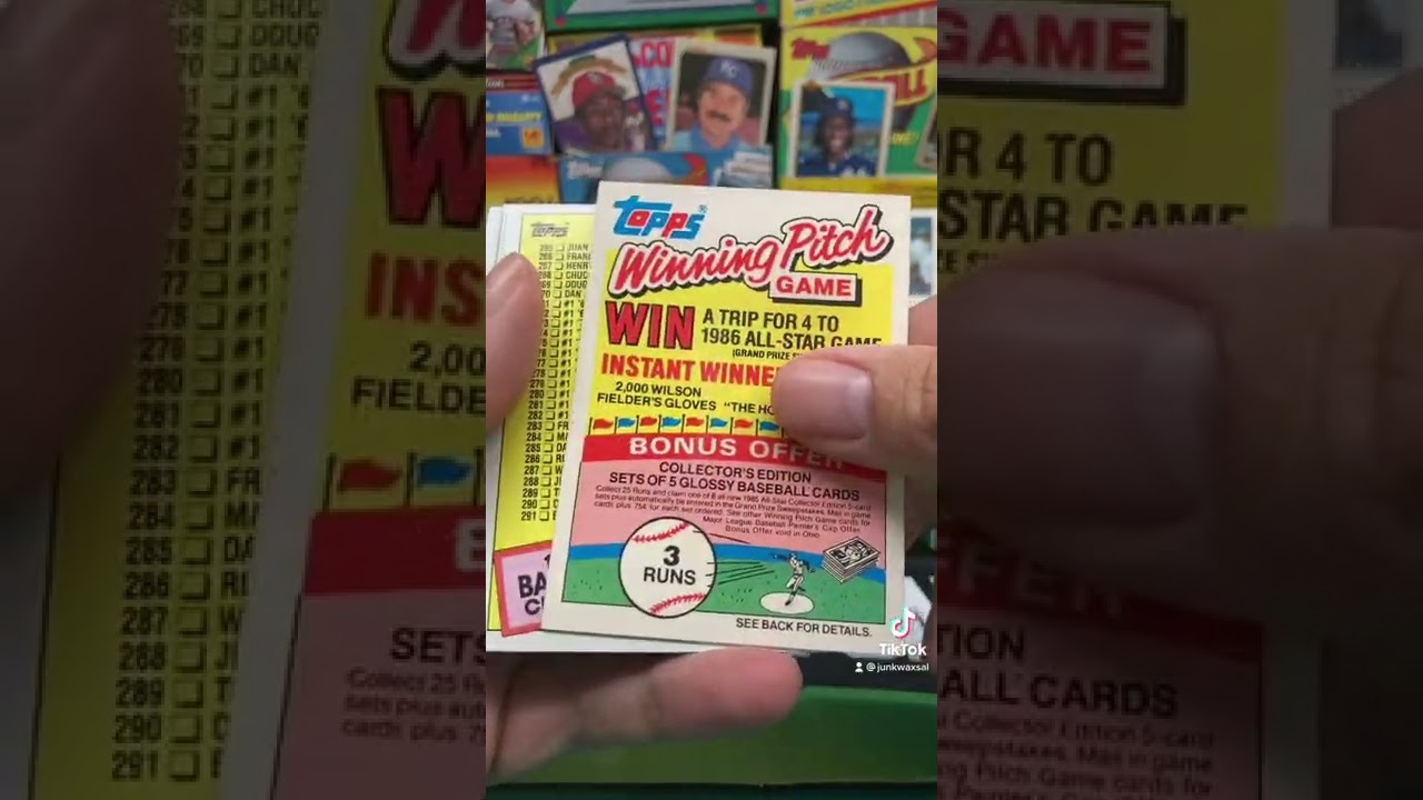 1985 Topps Baseball Cello Pack