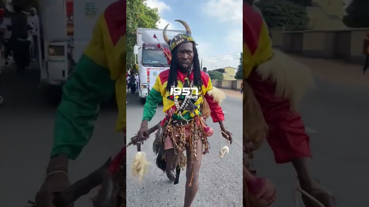 Chief Hunter on the hunt at the 'Walk With Creatives' event in Accra. #ghana #event