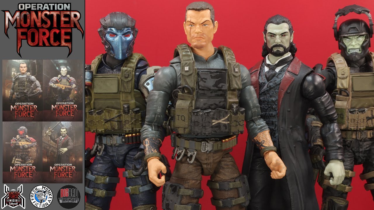 Operation Monster Force Season 1 Van Helsing Delta Red Urban Nocturnal Trooper Dracula Figure Review