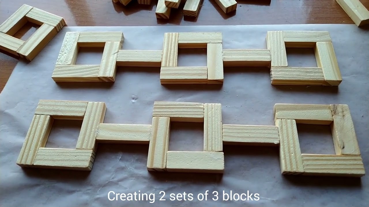 Jenga Blocks Beauty Tray