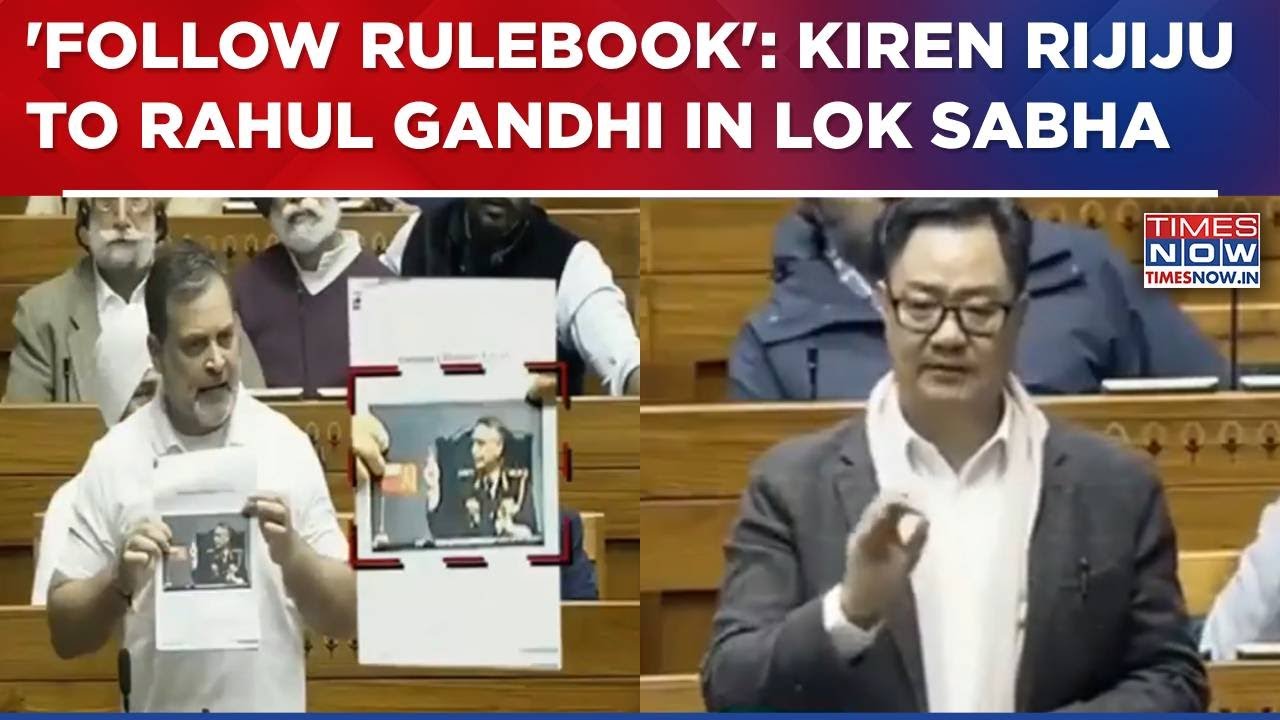 Parliament Session: Rahul Gandhi Rakes Up China Article, Kiren Rijiju Tells LoP To Follow Rulebook